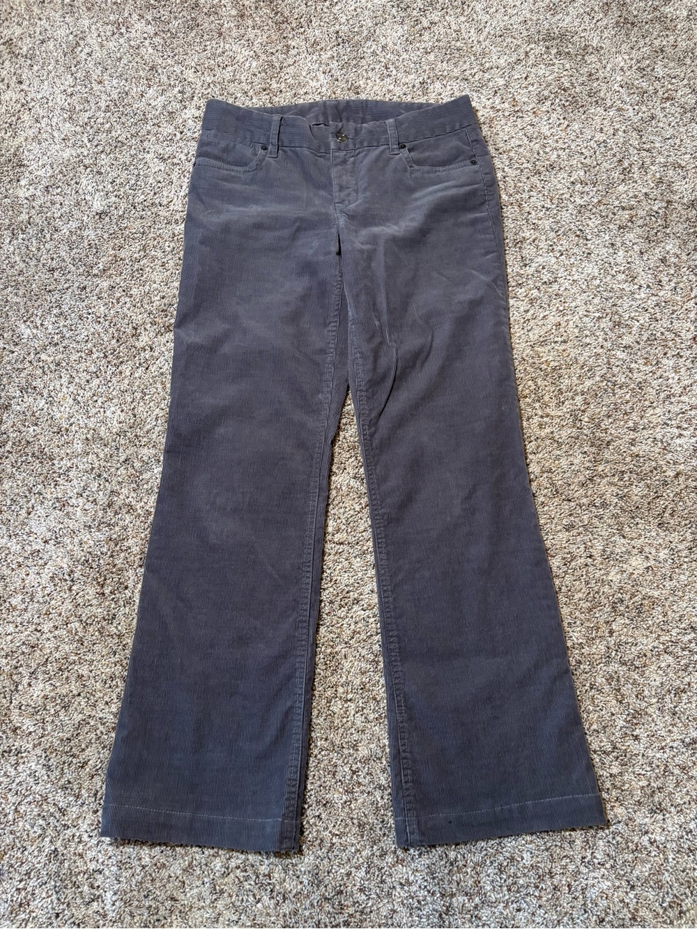 301. J Crew Dark Gray Corduroy Pants, Size 4